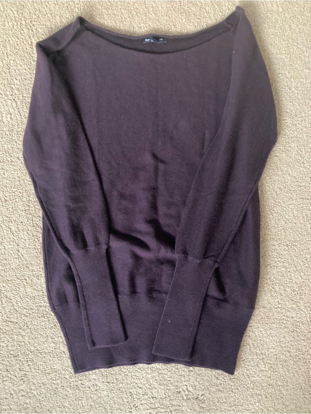 GAP Off-the-Shoulder Sweater - Deep Brown